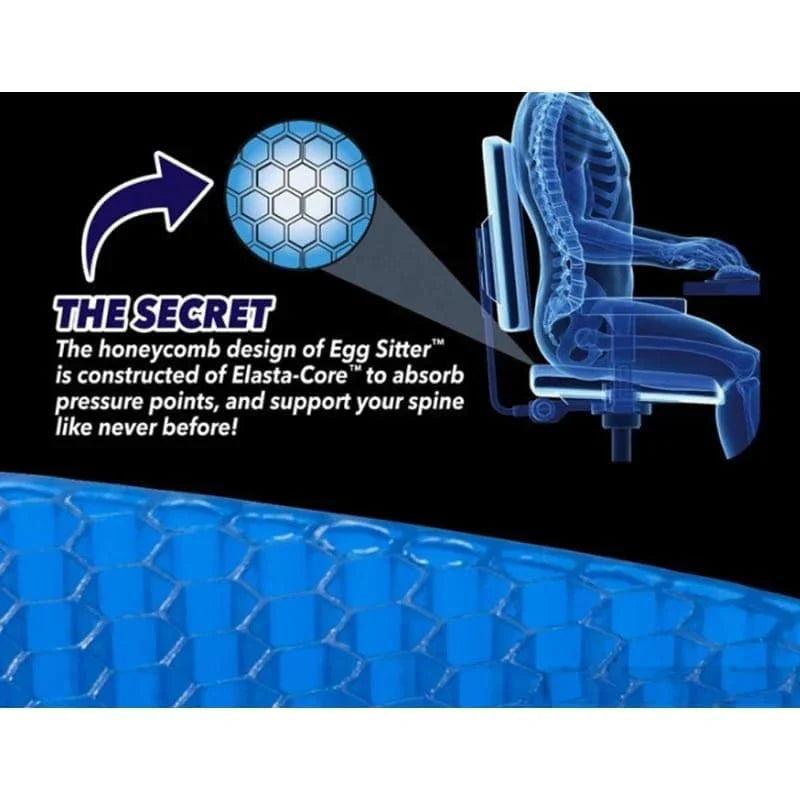 Cooling Gel Seat Cushion for Car & Office | Non-Slip Pressure Relief