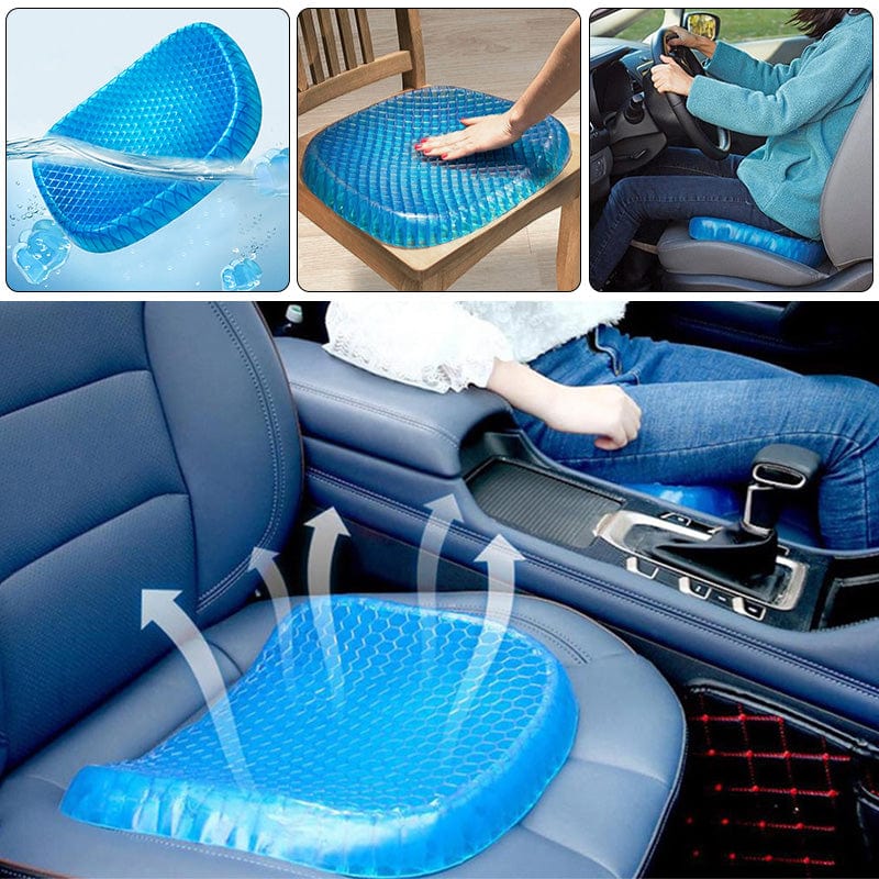 Cooling Gel Seat Cushion for Car & Office | Non-Slip Pressure Relief