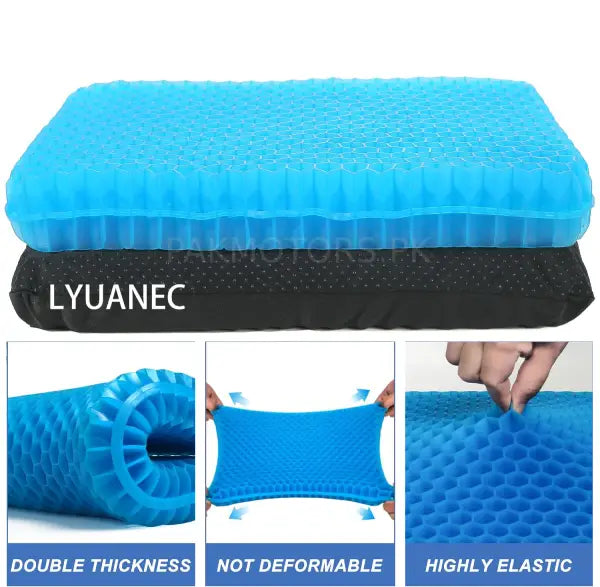 Cooling Gel Seat Cushion for Car & Office | Non-Slip Pressure Relief