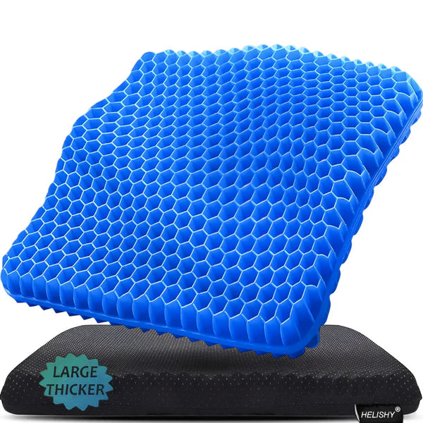 Cooling Gel Seat Cushion for Car & Office | Non-Slip Pressure Relief