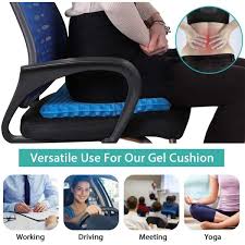 Cooling Gel Seat Cushion for Car & Office | Non-Slip Pressure Relief